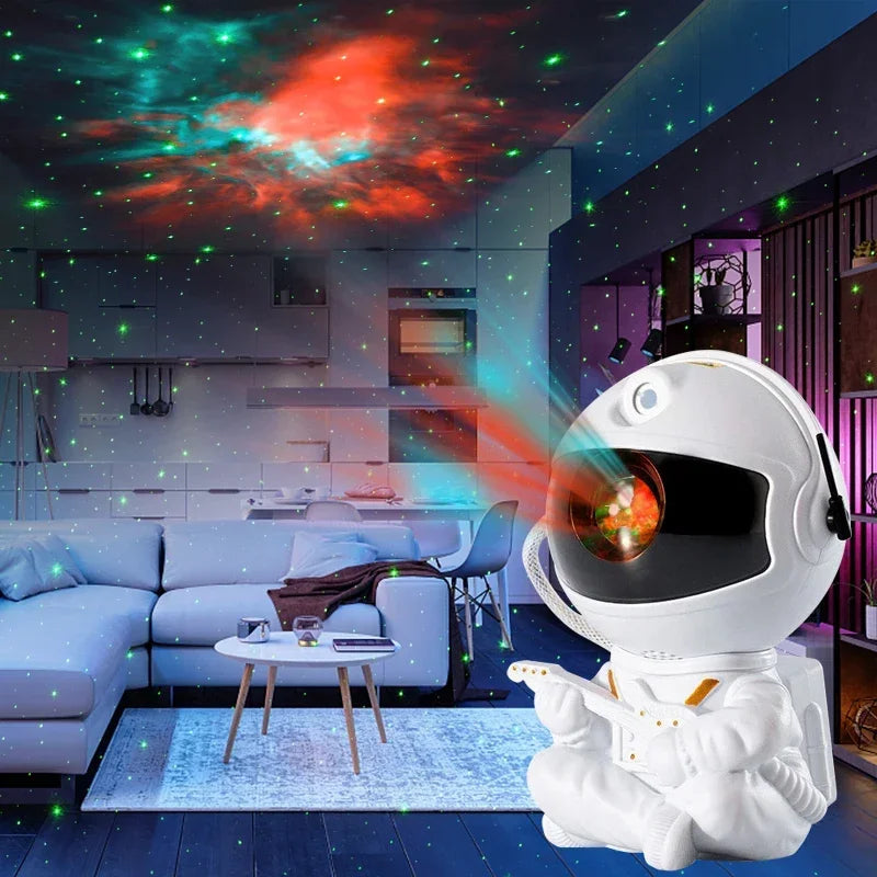 Galaxy Night Light Astronaut Space Projector Starry Nebula Ceiling LED Lamp for Bedroom Home Decorative